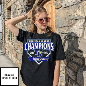 Tampa Bay Rays American League Champions 2026 Tb Sunburst Crest T-Shirt