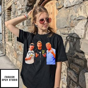 Terry Funk Kazuchika Okada And Stan Hansen Funk Wrestling Core Style T-Shirt