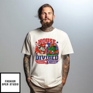 Texas Longhorns Florida Gators House Divided Rivalry T-Shirt