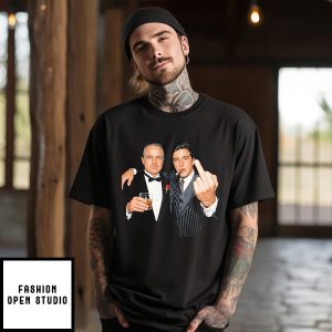 The Godfather Vito Corleone And Michael Corlene Middle Finger T-Shirt