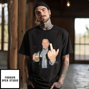 Training Day Denzel Washington Holding Beer Middle Finger T-Shirt