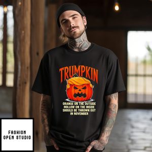Trumpkin Orange On The Outside Hollow On The Inside Election T-Shirt