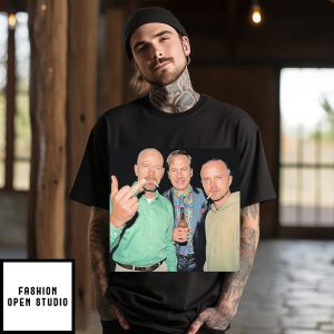 Walter White Jesse Pinkman And Saul Goodman Middle Finger T-Shirt