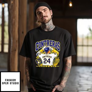 William Contreras Crown Him Milwaukee Brewers No 24 Catcher Signature T-Shirt