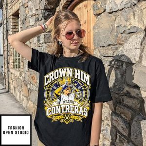 William Contreras Milwaukee Brewers Mlb Crown Him Baseball Player Wearing Crown Stadium T-Shirt