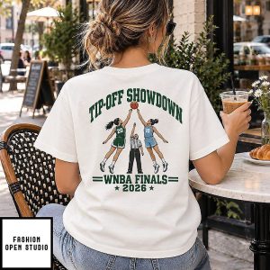 Wnba Finals Basketball Tip Off Showdown Jump Ball Matchup 20 Vs 10 T-Shirt