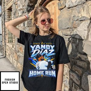 Yandy Diaz Tampa Bay Rays 2026 Postseason Home Run Batting T-Shirt
