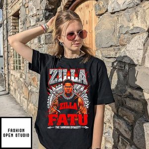 Zilla Fatu Wwe Wrestling The Samoan Dynasty T-Shirt